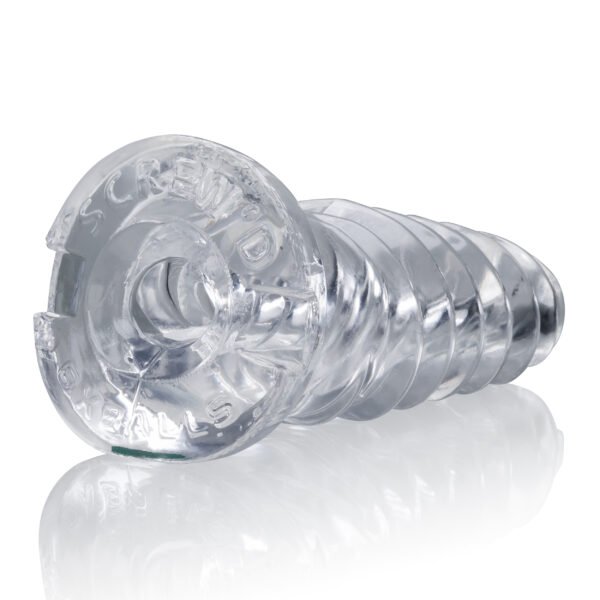 ScrewD Super Squish Corkscrew Jackoff Toy Clear - Image 3