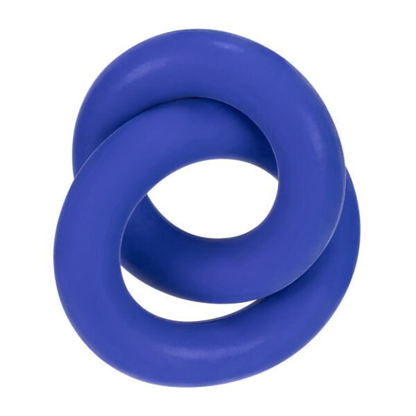 DUO Linked Cock/Ball Rings by Hunkyjunk Cobalt - Image 5