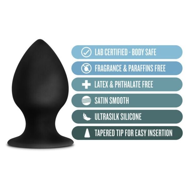 Anal Adventures Platinum Silicone Anal Stout Plug Large - Image 3