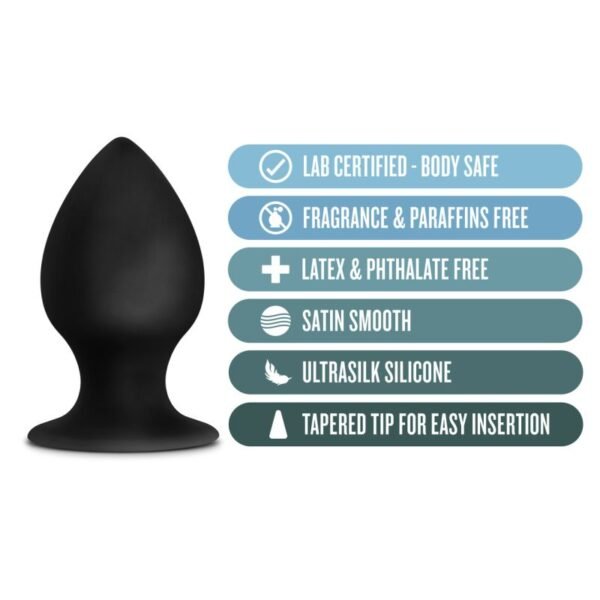 Anal Adventures Platinum Silicone Anal Stout Plug Medium - Image 4