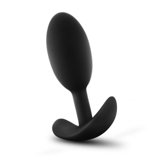 Anal Adventures Platinum Silicone Vibra Slim Plug Medium - Image 2