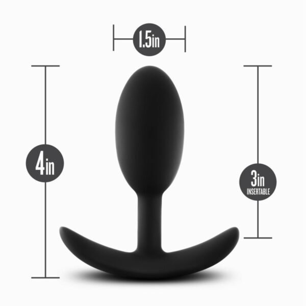 Anal Adventures Platinum Silicone Vibra Slim Plug Medium - Image 5