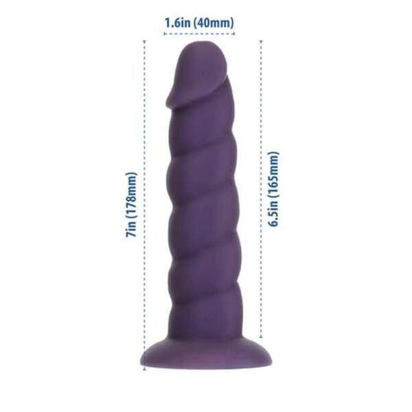 Unicorn Dildo 7in Purple - Image 4