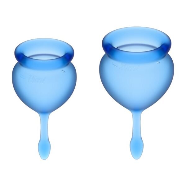 Feel Good Menstrual Cup Dark Blue 2pcs - Image 3