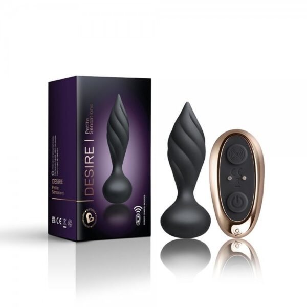 Petite Sensation Desire Butt Plug w Remote Black - Image 5