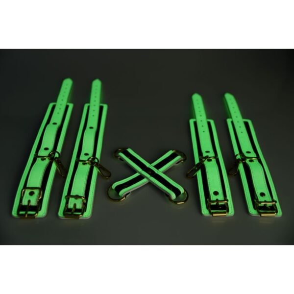 Kink In the Dark Glowing Hog Tie Set Fluro Green - Image 3