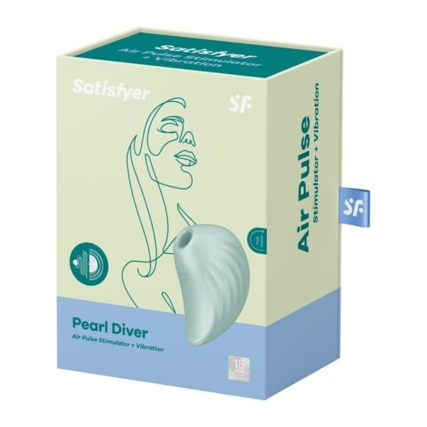 Satisfyer Pearl Diver Air Pulse Simulator Mint - Image 3