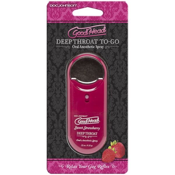 GoodHead To-Go Deep Throat Spray Sweet Strawberry 9ml - Image 2