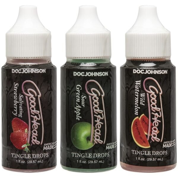 GoodHead Tingle Drops Strawberry, Apple and Watermelon 3 Pc