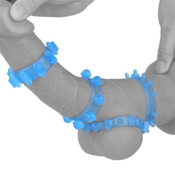 Lumino Play Penis Rings 4 Pc - Image 4