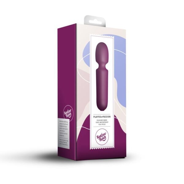 SugarBoo Playful Passion Wand Vibe Burgundy - Image 4