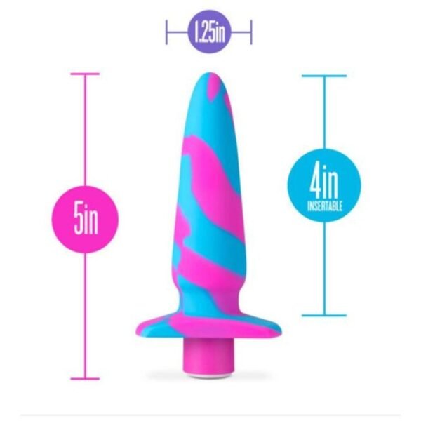 Avant Vibrotize Silicone Mini Anal Vibe Fuchsia - Image 2