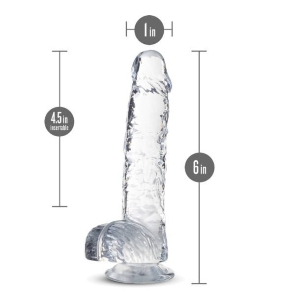 Naturally Yours 6" Crystaline Dildo Diamond - Image 4