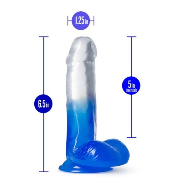 B Yours Morning Dew 6in Dildo Stella Blue - Image 4