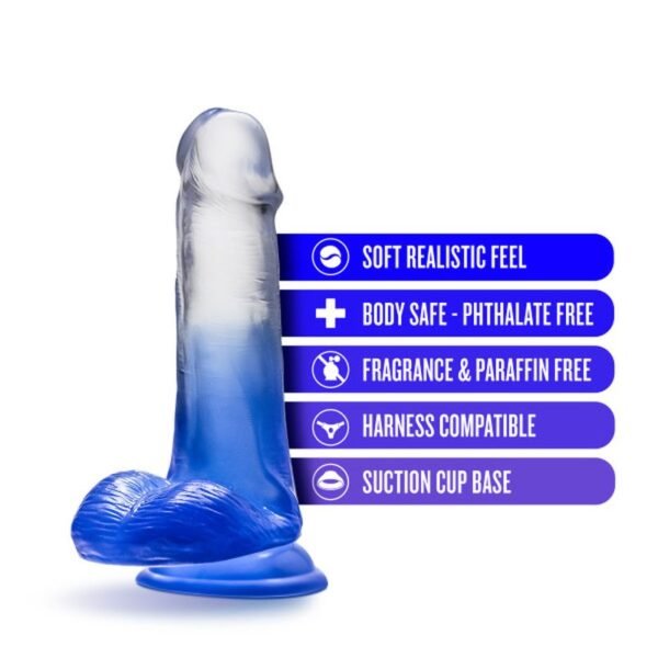 B Yours Morning Dew 6in Dildo Stella Blue - Image 5