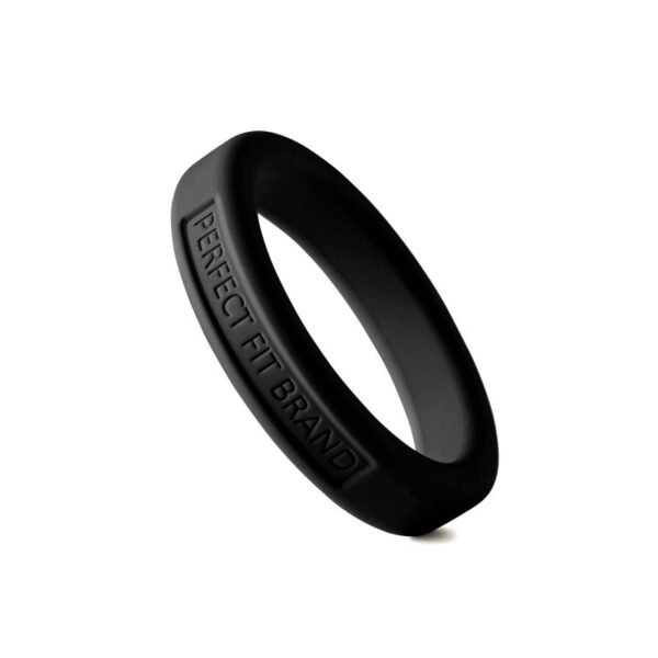 Classic Silicone Medium Stretch Penis Ring 44mm Black - Image 2