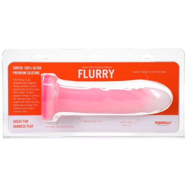 Flurry Dual Density Dildo Rose Quartz - Image 5