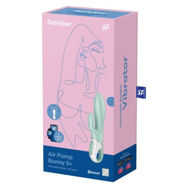 Satisfyer Air Pump Bunny 5+ Mint - Image 6