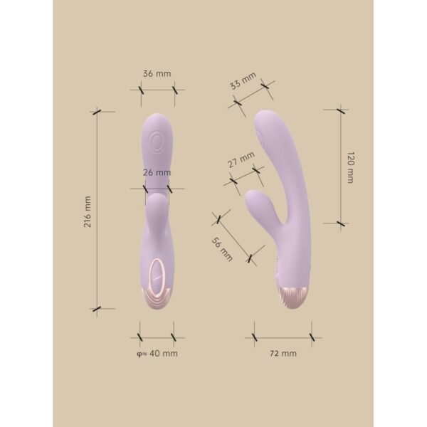 Pada Rabbit and G-Spot Pulsing Vibrator Purple - Image 4