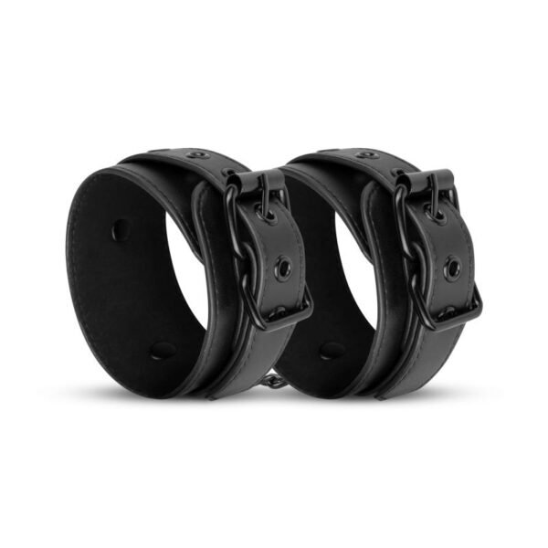 Faux Leather Handcuffs Black - Image 4