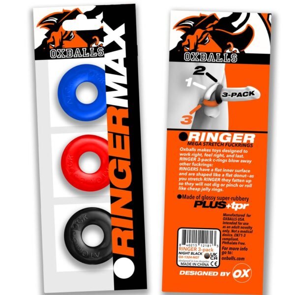 Ringer Max 3 Pc Multi Colour Cockring Set - Image 2