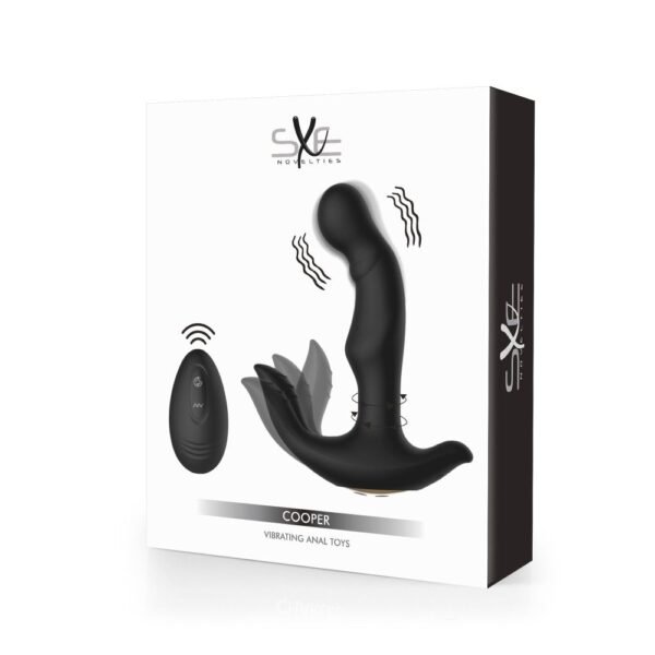 SXE Cooper Vibrating Remote Control Anal Prostate Dildo Plug - Image 2