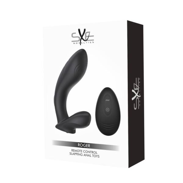 SXE Roger Remote Control Vibrating and Slapping Anal Dildo - Image 2